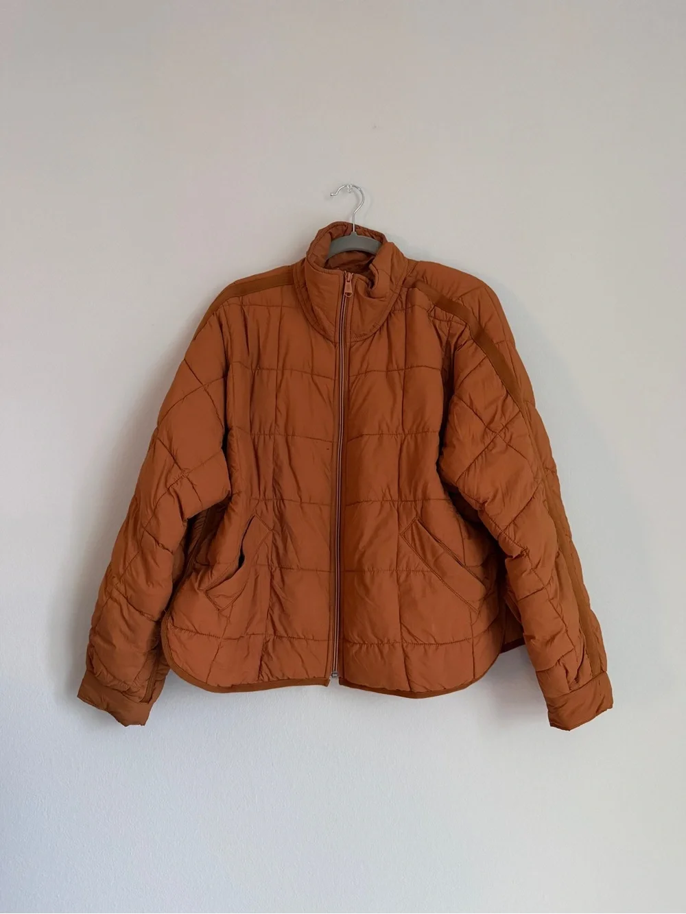 Rust Quilted Puffer Jacket - Women's packable pippa puffer jcrew